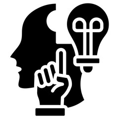 Idea glyph icon
