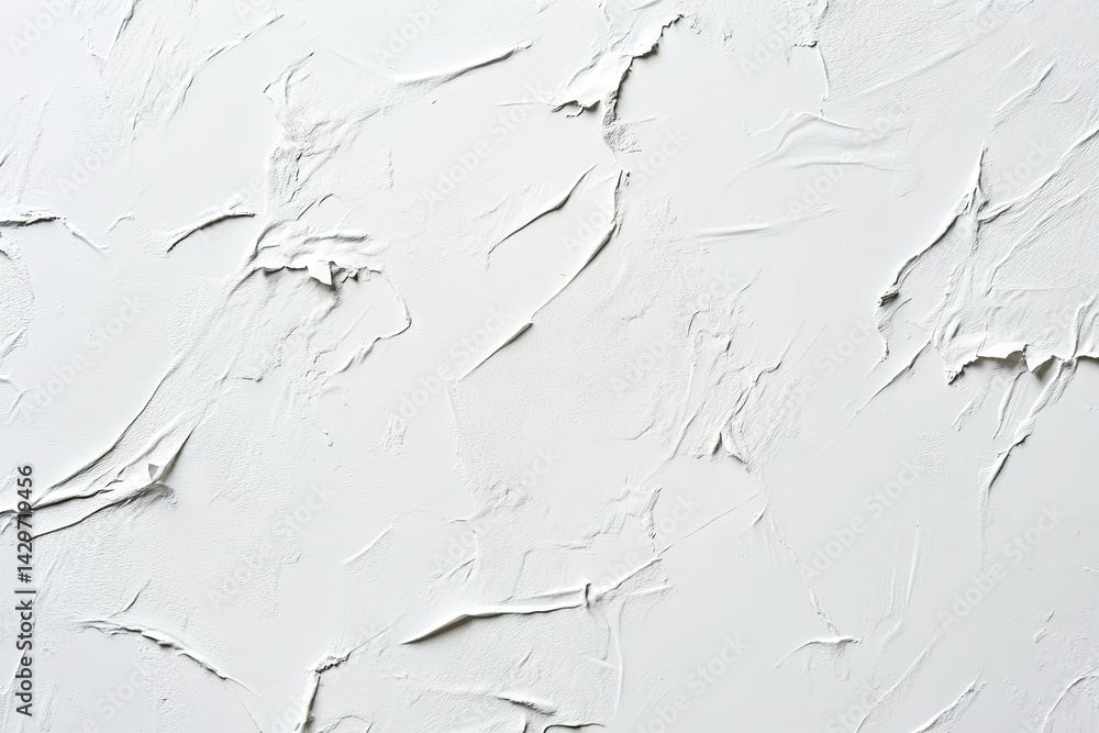 Poster a close-up view of a torn edge of white paper. showcasing its texture and subtle shadows. set agains