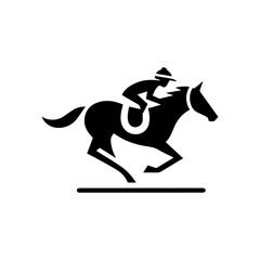 Horse racing event derby Logo with transparent background