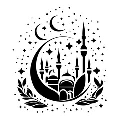 Eid Mubarak Islamic vector design illustration