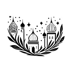 Ornamental Islamic Architectural Design Element