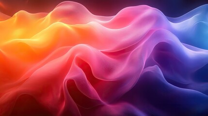 Obraz premium Abstract design with flowing curves and gradients of color