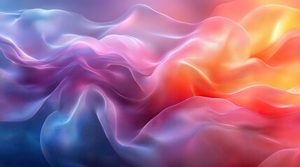 Fototapeta premium Abstract design with overlapping layers of translucent, pastel colors