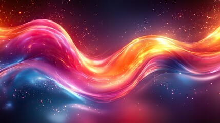 Obraz premium Abstract design with swirling vortexes of vibrant colors and light