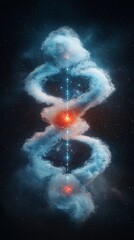 Abstract cosmic energy vortex