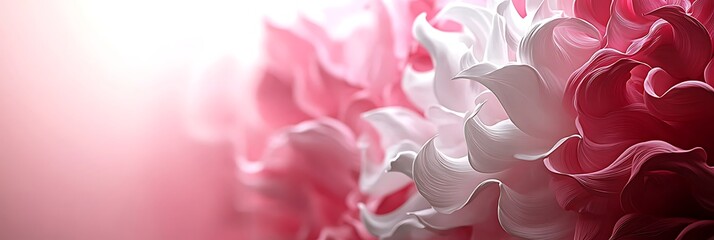 Fototapeta premium Abstract Pink and White Flower Petals