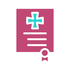 Fototapeta premium Medical Certificate Vector Illustration Design