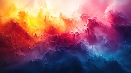 Abstract representation of unity through merging and blending colors