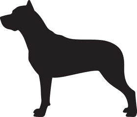 Labahoula Silhouette on White Background