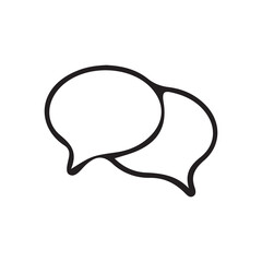 Comment icon speech bubble symbol Chat message icons. mobile, presentation, and logo design.
 vector illustration eps 10.
