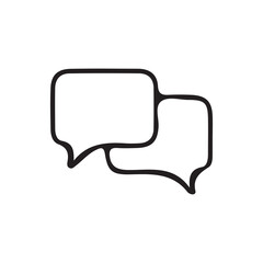 Comment icon speech bubble symbol Chat message icons. mobile, presentation, and logo design.
 vector illustration eps 10.
