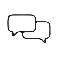 Comment icon speech bubble symbol Chat message icons. mobile, presentation, and logo design.
 vector illustration eps 10.
