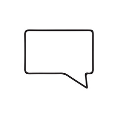 Comment icon speech bubble symbol Chat message icons. mobile, presentation, and logo design.
 vector illustration eps 10.
