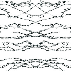Symmetrical striped texture in the form of curved noisy wires.