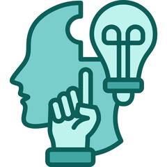 Fototapeta premium Idea solid icon