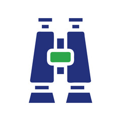 Binoculars View Vector Graphic Minimalist Style