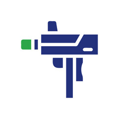 Modern Futuristic Laser Gun Illustration Vector