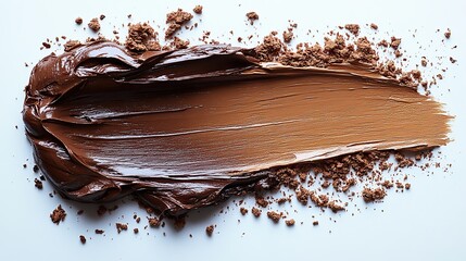 Fototapeta premium background brush stroke of mocha mousse color on a delicate background
