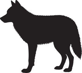 Iberian Wolf Silhouette
