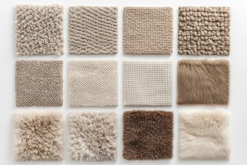 Beige and Brown Textile Samples