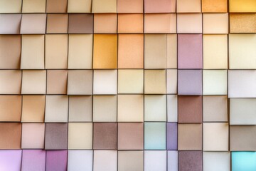 Colorful square grid pattern