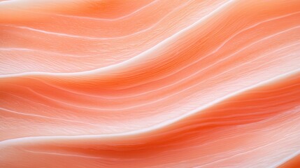 A smooth, wavy texture in shades of peach and cream, resembling flowing fabric or abstract art.