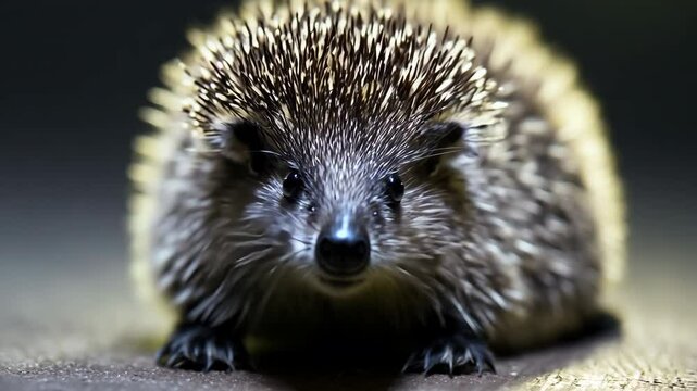 hedgehog on the ground