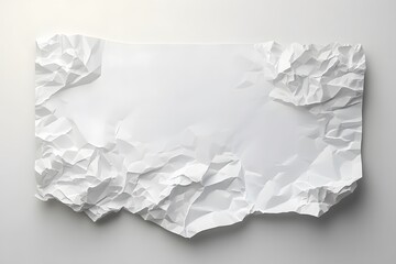 Obraz premium Abstract Crumpled White Paper Texture Background