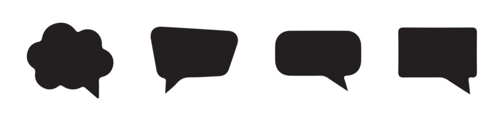 Message, sms, chat icons. Chat speech bubble icn. Chat message icon set.vector illustration  eps 10.
