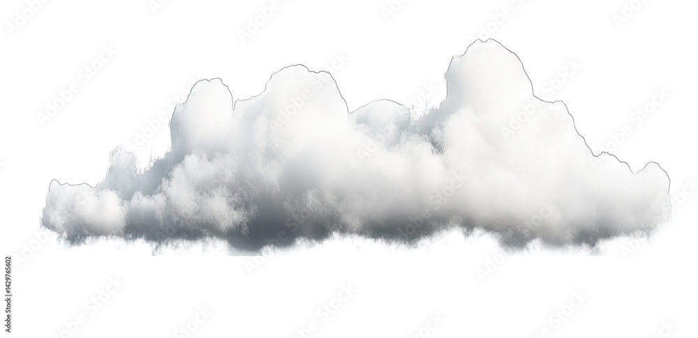 Poster a fluffy white cloud floats against a bright background evoking a sense of calm and serenity it can 