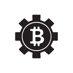 Bitcoin sign icon