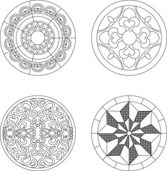 silhouette design vector illustration sketch background pattern art decoration ornament classic vintage modern abstract