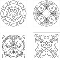 silhouette design vector illustration sketch background pattern art decoration ornament classic vintage modern abstract 