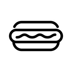 Hot Dog Icon Vector Symbol Design Illustration