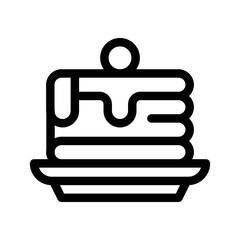 Pancake Icon Vector Symbol Design Illustration