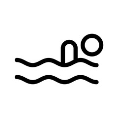 Swimming Icon Vector Symbol Design Illustration