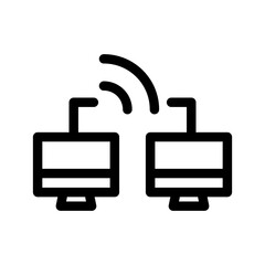 Obraz premium Remote Access Icon Vector Symbol Design Illustration