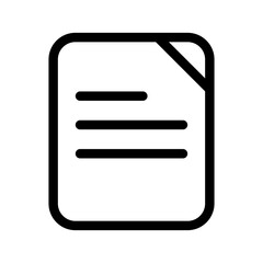 Document Icon Vector Symbol Design Illustration