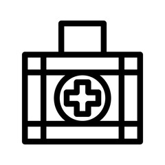 Obraz premium First Aid Kit Icon Vector Symbol Design Illustration