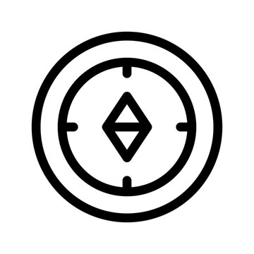 Compass Icon Vector Symbol Design Illustration