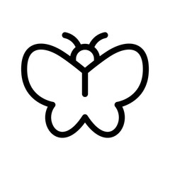 Butterfly Icon Vector Symbol Design Illustration