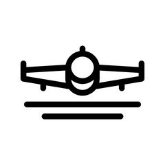 Airplane Icon Vector Symbol Design Illustration