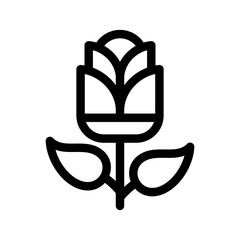 Flower Icon Vector Symbol Design Illustration