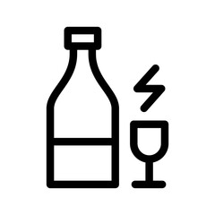Champagne Icon Vector Symbol Design Illustration