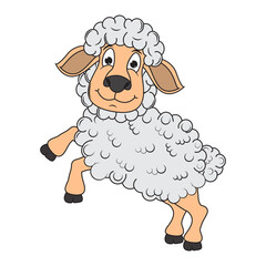 Cute Sheep Animal Cartoon