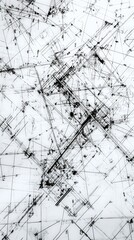 Obraz premium A striking black and white abstract painting featuring bold, swirling brushstrokes and dynamic shapes that create a sense of movement and depth, inviting viewers to interpret its meaning.