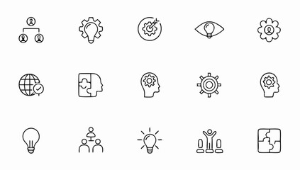 creativity innovation icon set with editable strok (1).eps