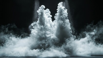 Dramatic smoke explosion