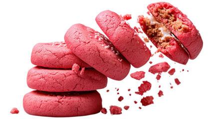 A sweet pile of red hearts and a single pink heart, isolated in a closeup macro, evoke love and Valentine's Day