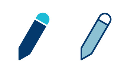 Pencil icon vector isolated on white background. Pencil vector icon